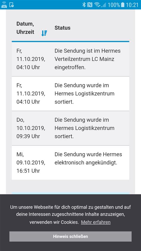 hermes zustellung probleme|sendungsverfolgung Hermes.